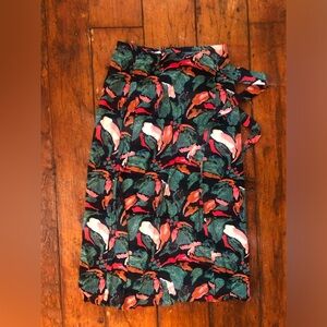 Frank and Oak Floral Patterned Wrap Skirt